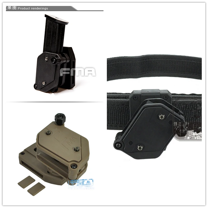 IPSC USPSA IDPA 3-Gun Magazine Pouches Multi-Angle Speed Pistol Mag Holsters 