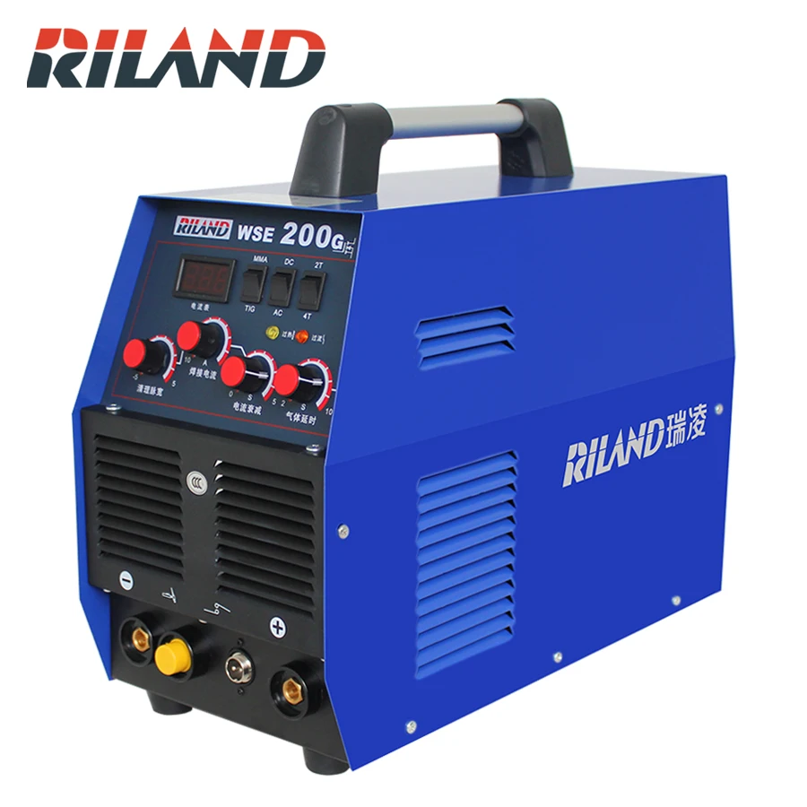 RILAND WSE200G AC/DC Square Wave Argon- ARC Welding Stainless Steel Welding Machine Aluminum TIG Welding Machine 220V RILAND WSE200G AC/DC Square Wave Argon- ARC Welding Stainless Steel Welding Machine Aluminum TIG Welding Machine 220V