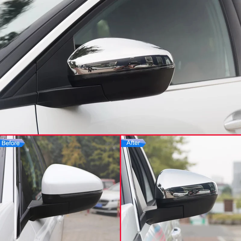 Chrome-Car-Styling-Side-Mirrors-Glossy-Pairs-Cover-Accessories-For-Peugeot-3008-5008-2017-2018-Rearview (1)