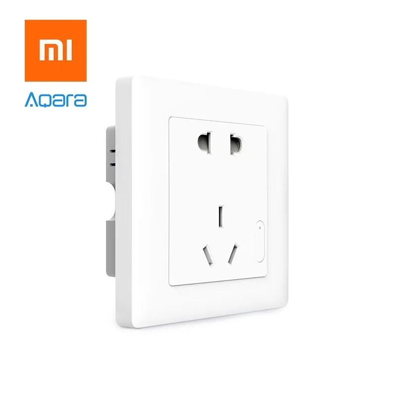 

Xiaomi Aqara Smart Wall Socket ZigBee Wireless Mijia Wall Socket Switch Work For Xiaomi Smart Home Kits APP Wireless Remote