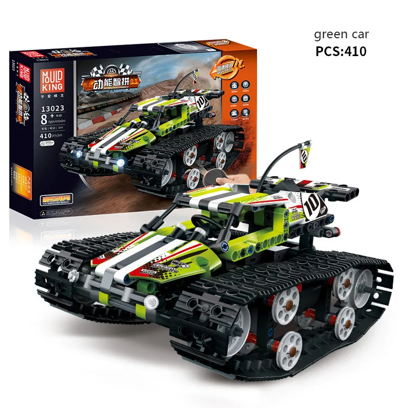 410pcs puzzle blocks science toy remote control building block cars for children compatible mechanical group model kid gift