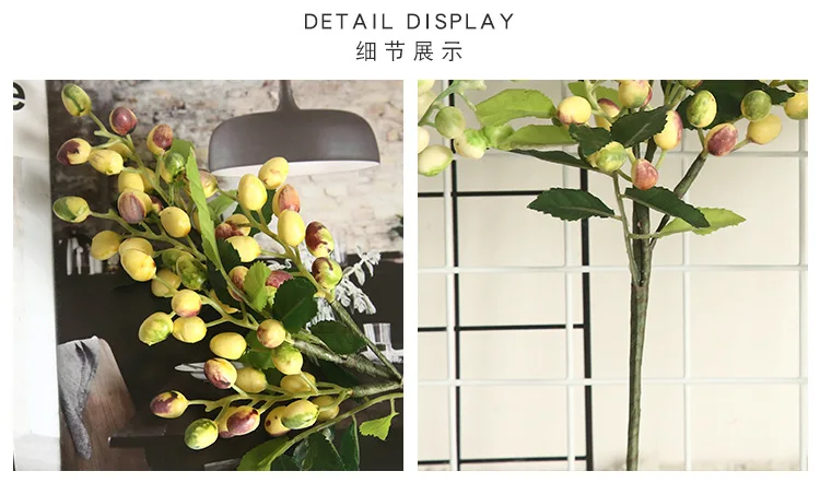 39 см поддельные оливковые фруктовые бобы ветки цветы для рождества искусственные растения ягоды цветы для свадьбы домашний Декор цветок растение стена