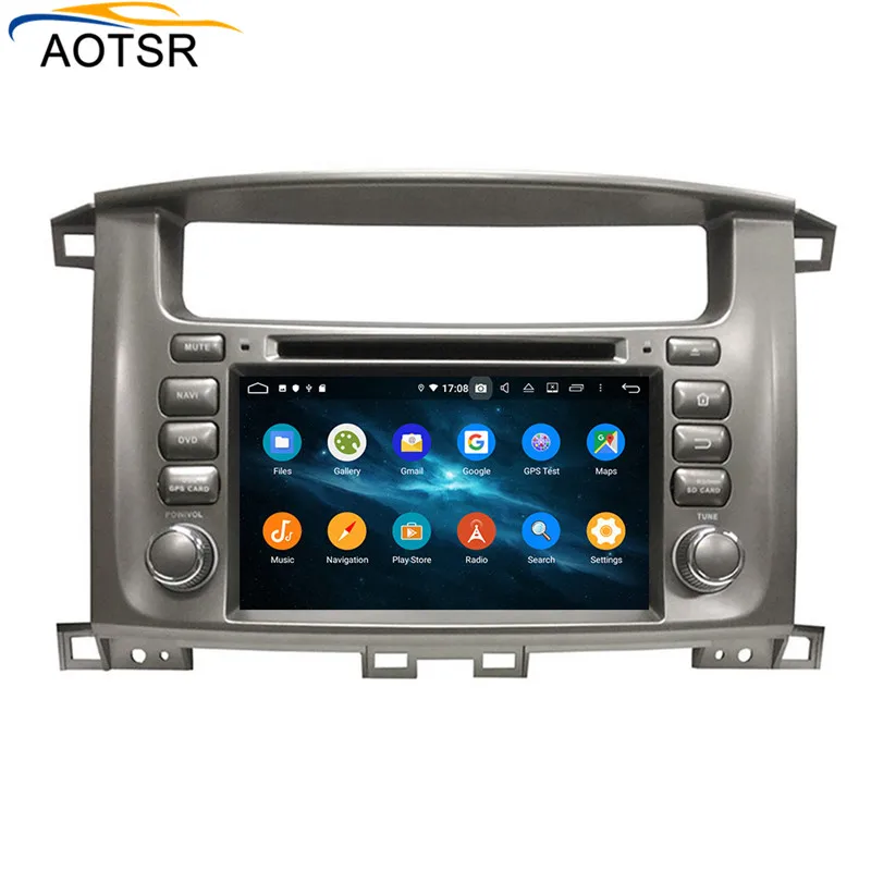 Excellent DSP 4GB+64GB Android 9.0 Car dvd player for Toyota Land cruiser 100 LC 100 GPS Navigation Auto Radio Video BT wifi MAP headunit 4