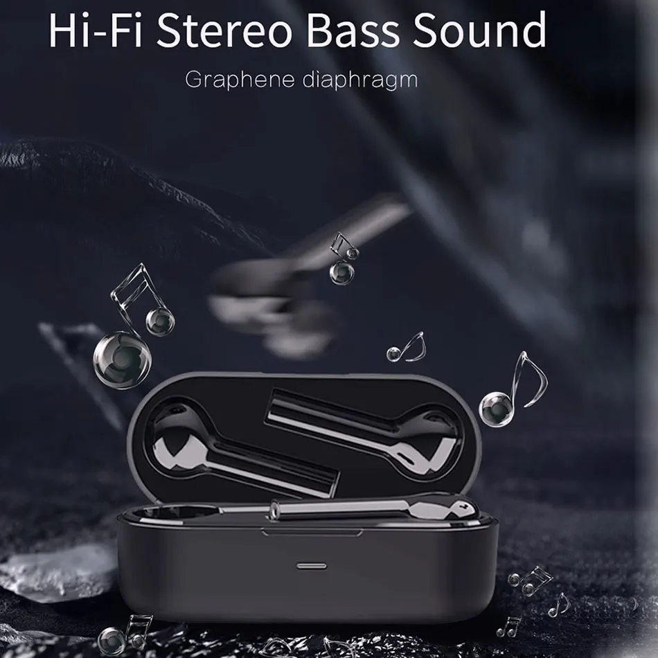 WIWU TWS беспроводные наушники HiFi стерео Bluetooth 5 0 водонепроницаемые спортивные