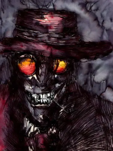 

Anime Poster HELLSING - Vampire Fighting Wall Scroll Printed Painting Home Decor Japanese Cartoon Decoration Poster