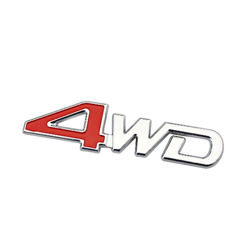 Автомобильный задний боковой 4WD стикер 3D хромированный значок наклейка наклейки