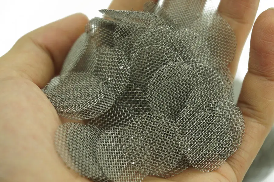 100 Pcs/lot 21mm 304 Stainless Steel Filter Pipe Screen Tobacco Smoke