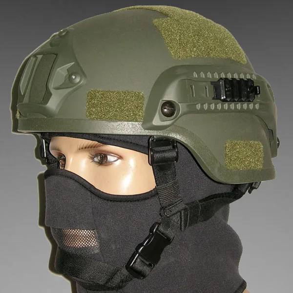 Mich 2000 Военная Тактическая Боевая шлем W/ОНВ гора и боковой стенке для Airsoft Пейнтбол игрового поля Movie Prop косплэй