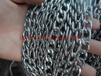

Lot 10meter in bulk 6mm/7mm/9mm Stainless Steel Fashion figaro NK Chain jewelry finding / Marking Chain DIY COOL