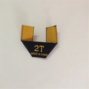 

Customized Garment Woven Label High Density Clothing Size Label