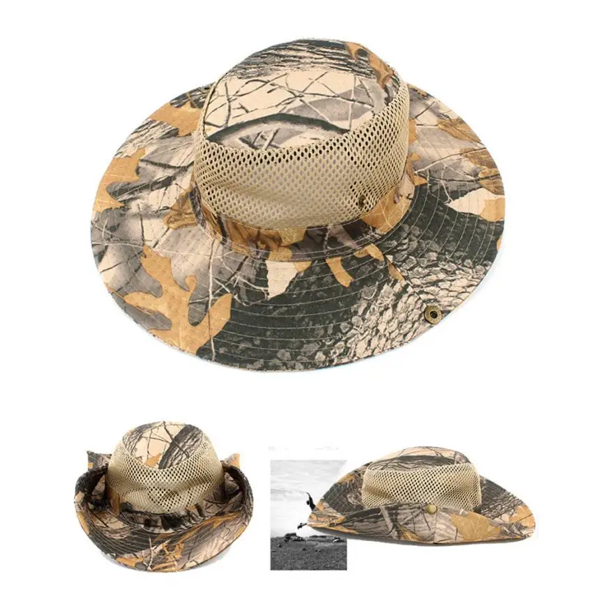 

FishSunDay Fishing Caps Camouflage Fishing Hat Wide Fisherman's Hat Fishing Hat With UV Protection 0718