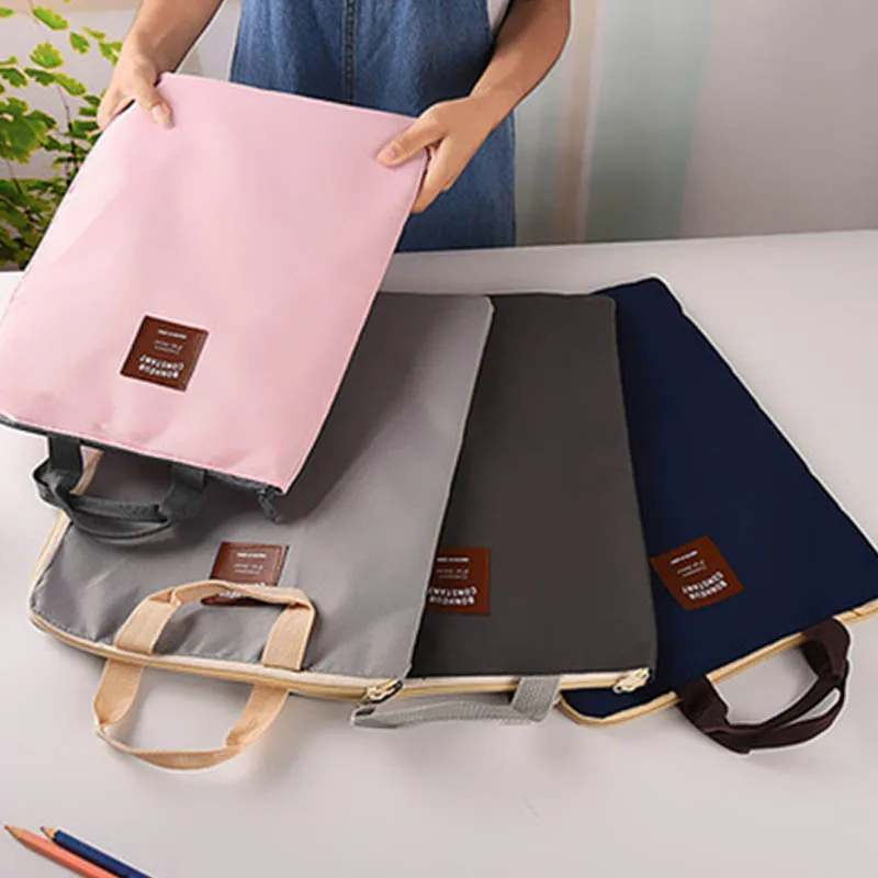 

Multilayer Laptop Bags Document Filing Bag Multifunction Briefcase Nylon Waterproof 1 PC Large Capacity Stationery