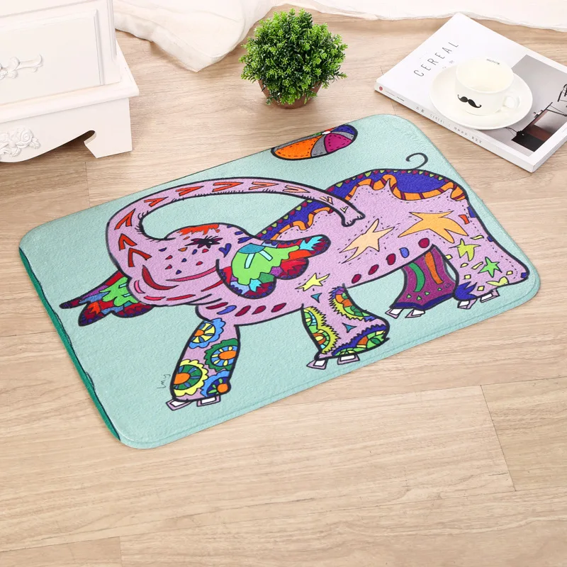 Abstract Animal Printed Door Mats Outdoor Corridors Mats Area Rug For Living Room Anti-slip Bathroom Floor Rugs Kitchen Mats