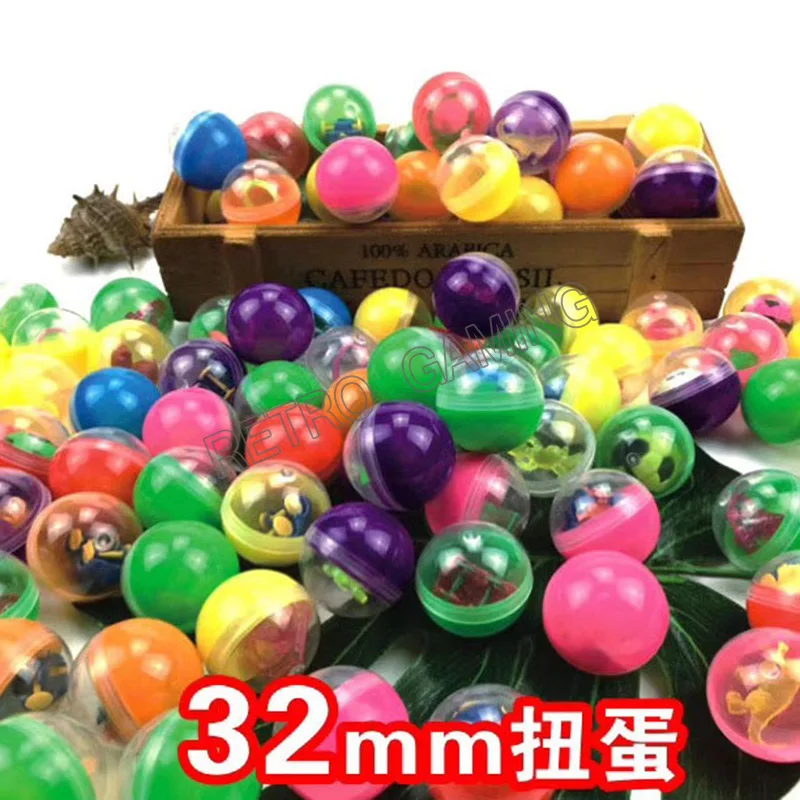 

100pcs 32mm open prize ball Lottery ball combination touch ball table tennis with toy for arcade cabinet vending machine