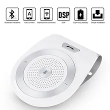 Громкой связи Bluetooth гарнитура для авто для Iphone громкой связи Шум отмена Multipoint Беспроводной клип на Защита от солнца козырек Портативный Аудиомагнитолы автомобильные