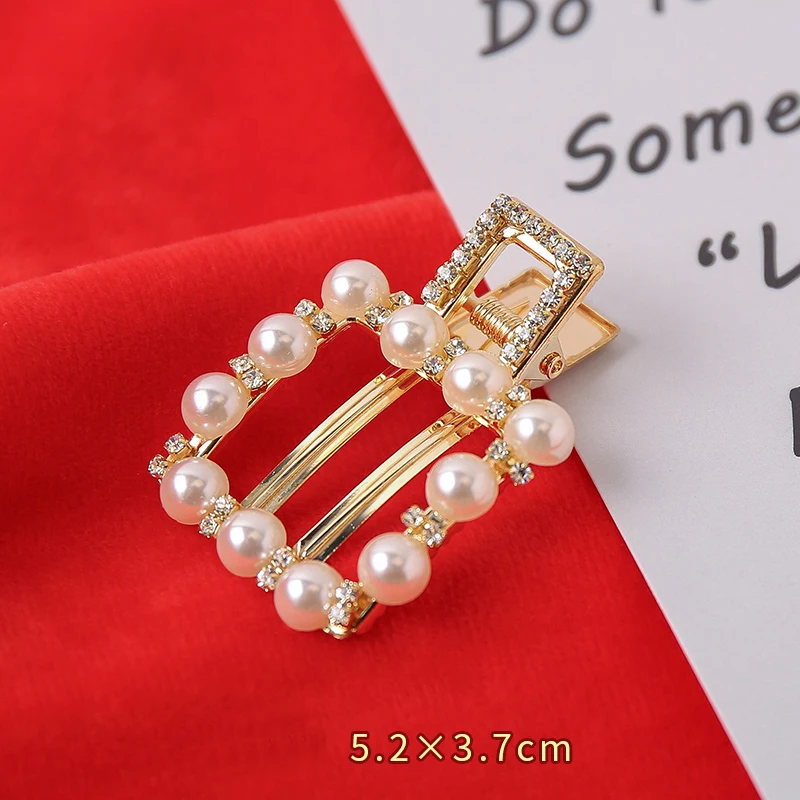 20 Pcs Wholesale Fashion Pearl Hair Clip Snap Hair Barrette Stick Hairpin Hair Styling Accessories For Women Girls Dropshipping - Цвет: 20 pcs K