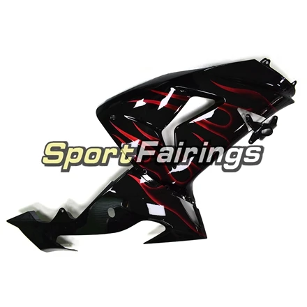 Инжекторный для Kawasaki Ninja ZX10R 2006 2007 ZX-10R 06 07 из АБС-пластика для мотоцикла полный комплект обтекателя передка блеск для губ черный, красный пламени