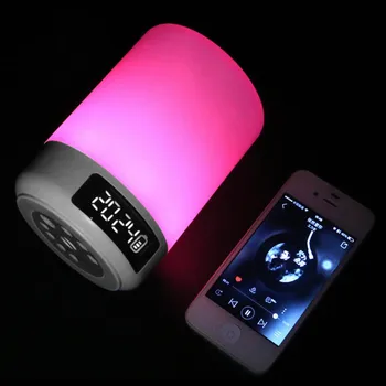 

Wireless Bluetooth V4.2 Smart Speaker Night Light Lamp Alarm Clock Audio TF Card Support GY88
