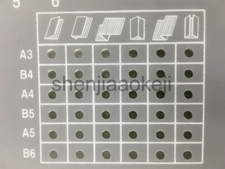 Машина для фальцовки бумаги 6 Типы складывающиеся RD298A высокоскоростная электрическая Бумага приспособление для формирования плоских складок A3 автоматическая складная машина