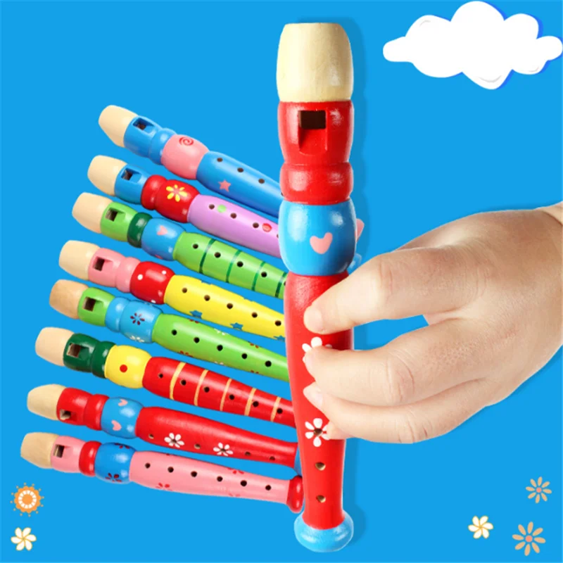 Детские Игрушки для маленьких мальчиков и девочек красочные деревянные трубы стекляруса Hooter Bugle музыкальная игрушка подарок для детей Лифт образование горячая распродажа