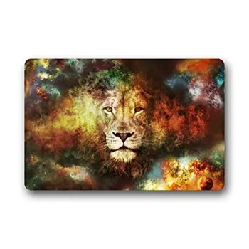 

Fashion Living Room Doormat Cool Galaxy Lion Face 40x60cm Doormat Custom Door mat Home decor Carpet Fashion Rug
