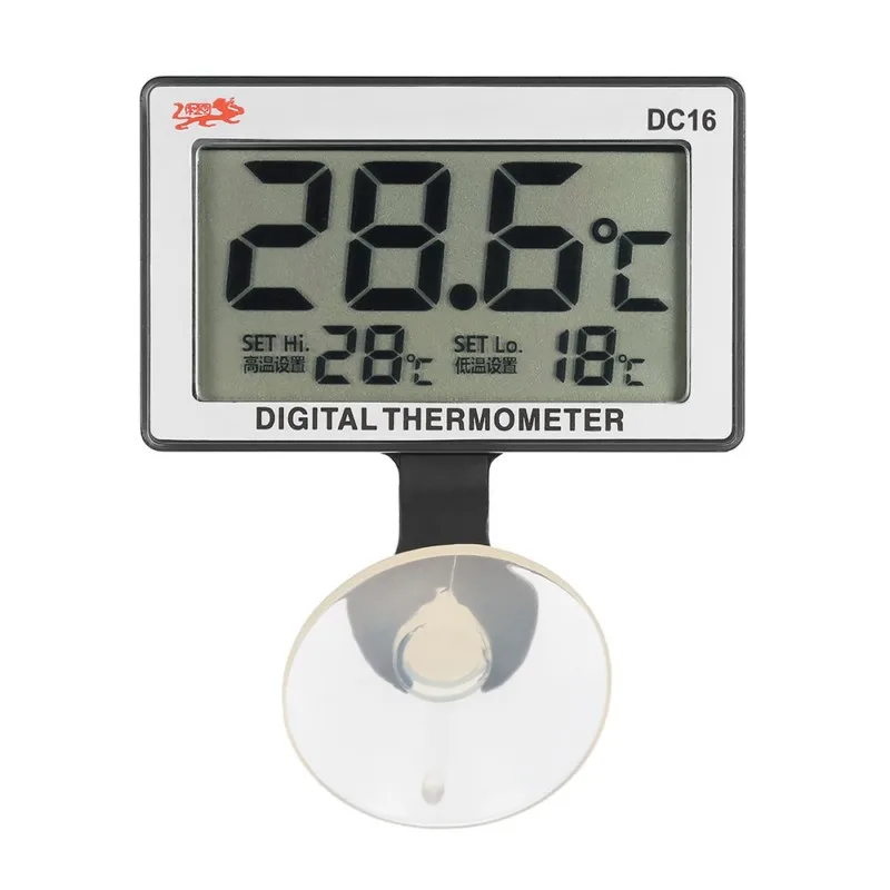 4 стиля lcd цифровой электронный термометр для аквариума водонепроницаемый измерение температуры аквариума - Цвет: Grey