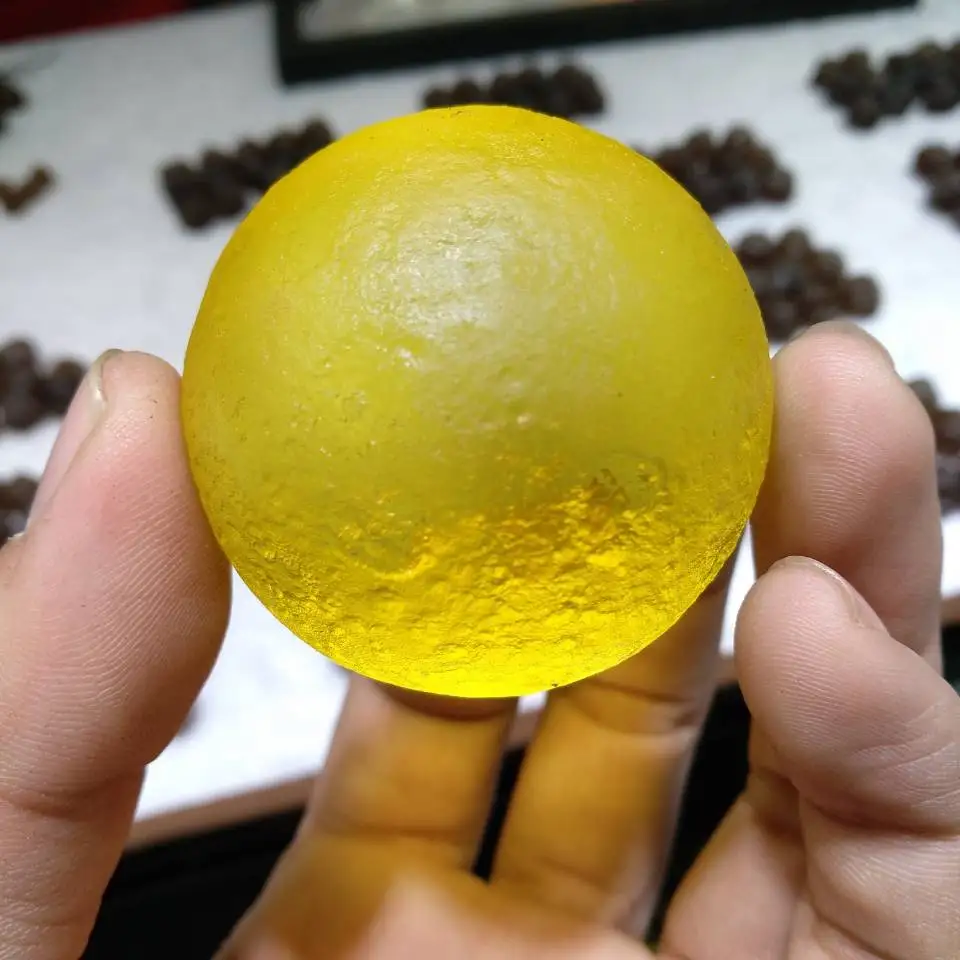 

Czech meteorite sphere 46mm crystal healing ball family decoration gift