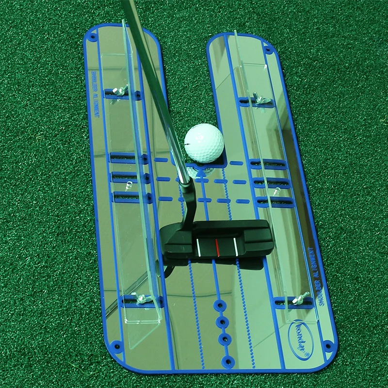 Golf Putting Alignment Mirror Golf Alignment Training Aid Lightweight