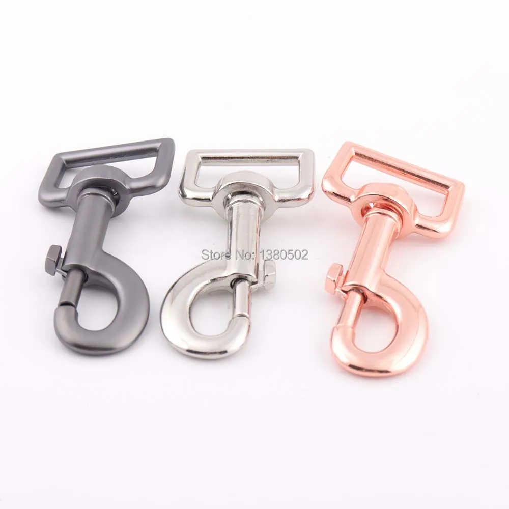 

3pcs/lot top Grade silver ,black rose gold color large Snap Hooks Spring Clips Swivel Hooks Key Chain