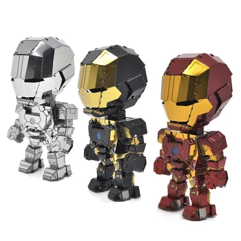 

3D Metal Puzzle Model Mini Iron Man Manually Assembling Puzzles Collectional Educational Toys For Adult Children Gifts