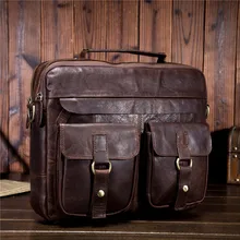 Мужской портфель из натуральной воловьей кожи с натуральным маслом через плечо ручной портфель для мужчин 1130