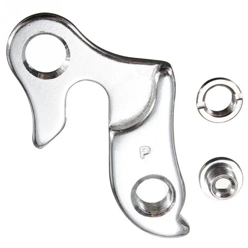 

Aluminum Alloy Silver Bicycle Frame Parts Lug Fixed Transmission Rear Derailleur Hanger Cycling Frame Gear Tail Hook Parts