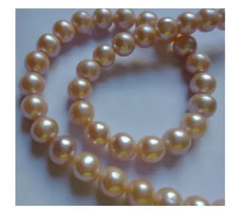 

Hot selling free shipping*******17" AAA+10-11MM AKOYA SOUTH SEA GOLD PINK PEARL NECKLACE 14K CLASP