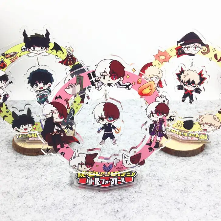 

Anime Boku no hero My Hero Academia Transparent Acrylic Stand Figure Desktop Decoration Collection Model Toy Cosplay Doll