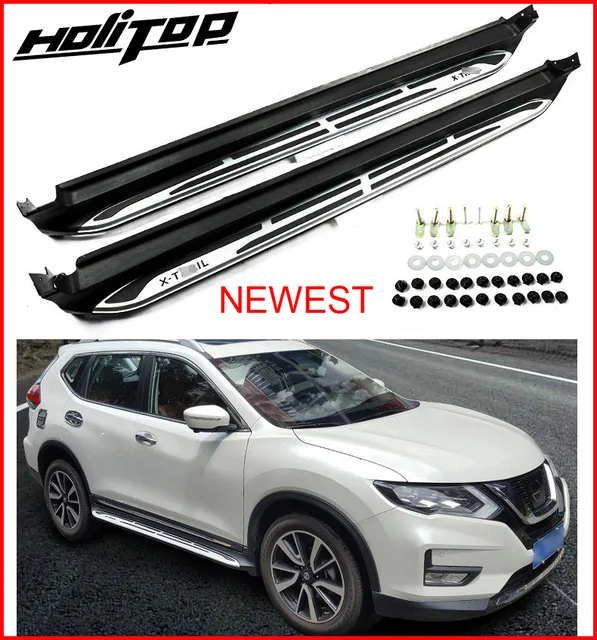 Car side steps running board side bar For Nissan X trail Rouge 2017