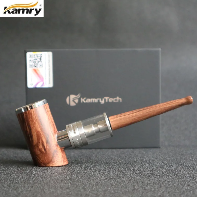 

Original Kamry K1000 Plus E-Pipe Kit Built-IN 1000mAh Battery E Pipe Mod Wooden K1000 Plus Electronic Cigarette Hookah