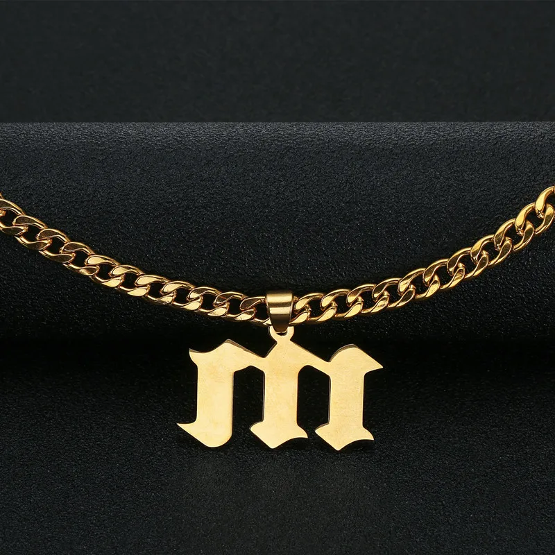 Персонализированные пользовательские ювелирные изделия любое имя ожерелье s для женщин и мужчин серебряное Золото колье ожерелье выгравированное Старое Английское ожерелье s подарок идея