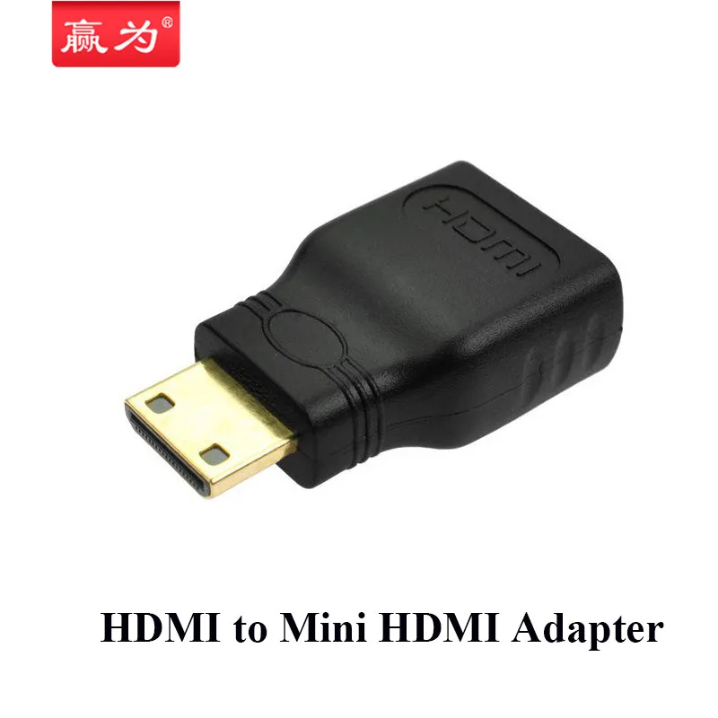 HDMI Female to Mini HDMI Male Adapter Converter Gold Plated Connector HDMI V1.4 Ethernet 1080P 3D Blue Ray  (3)