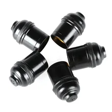 5/10 шт. практические E27 4A лампочка лампа держатель Винтаж подвеска винтовая крышка розетки Винтаж черный выключатель света разъем