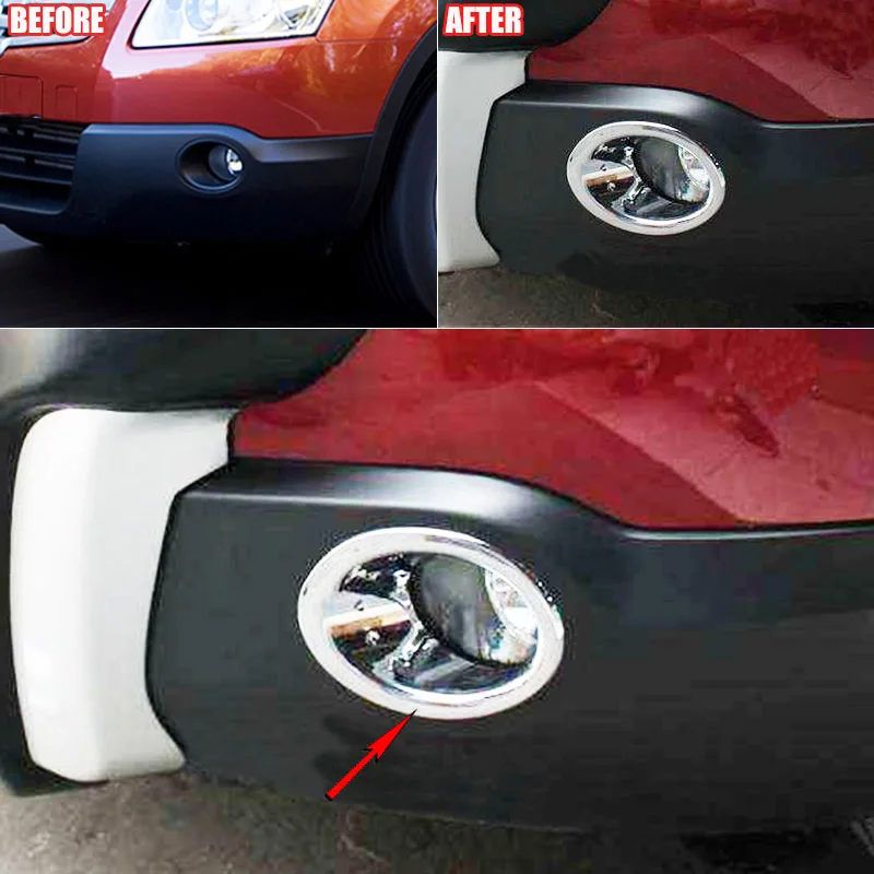 Накладки на передние противотуманные фары для Nissan Qashqai/Dualis J10 2007 2008 2009|accessories for