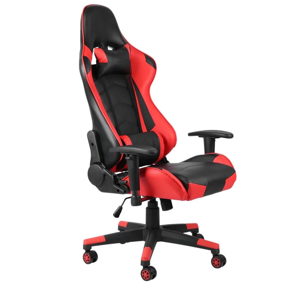 

360 Degree Rotation Rolling Wheels Home Office Computer Desk Ergonomic Height Adjustable Gaming Chair Recliner Racing Chair