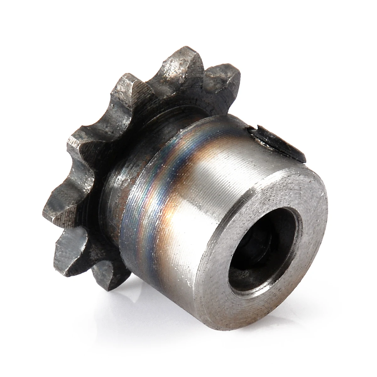 1pc 6.35mm Picth  8mm Bore Sprockets 10 Teeth 10T Metal Pilot Motor Gear Roller Chain Drive Sprocket