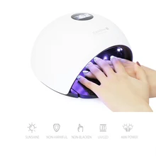 Машинка для стрижки 48 Вт двойной СВЕТОДИОДНЫЙ УФ-сушка для ногтей с автоматическим Сенсор для Гель-лак полимеризационная лампа на гвозде лампа 10/30/60/120 s Установка таймера Радуга 9