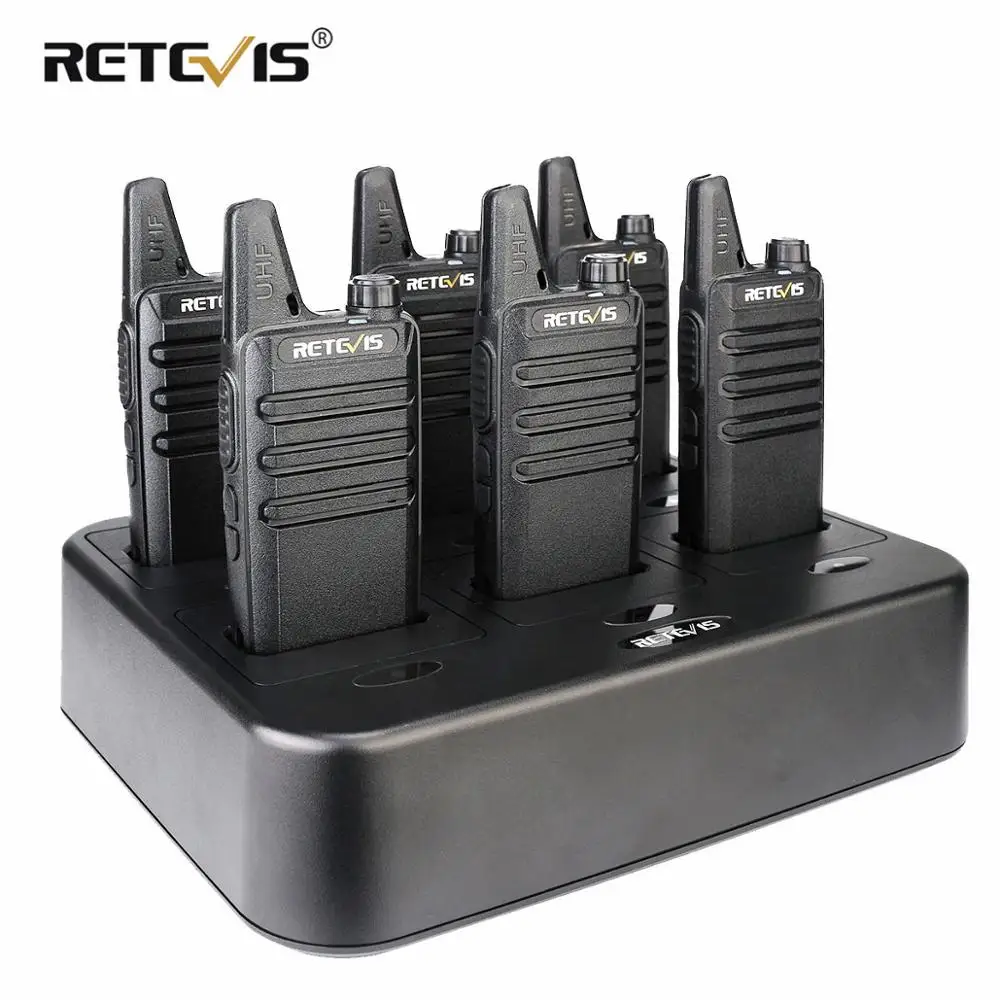 6 шт. Retevis RT622 RT22 PMR Walkie Talkie Radio PMR446 FRS VOX портативный двухсторонний