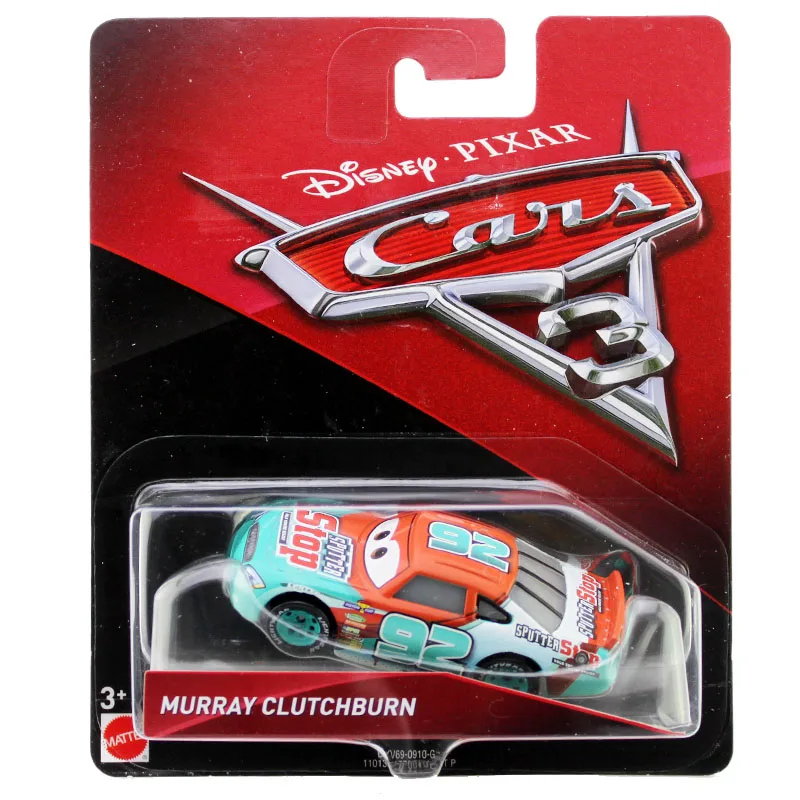 Disney Pixar Cars 3 игрушки Молния Маккуин Джексон Шторм Мастер Мак Крус Diecast металлического сплава модели автомобилей Рождественский подарок для мальчиков - Цвет: Murray