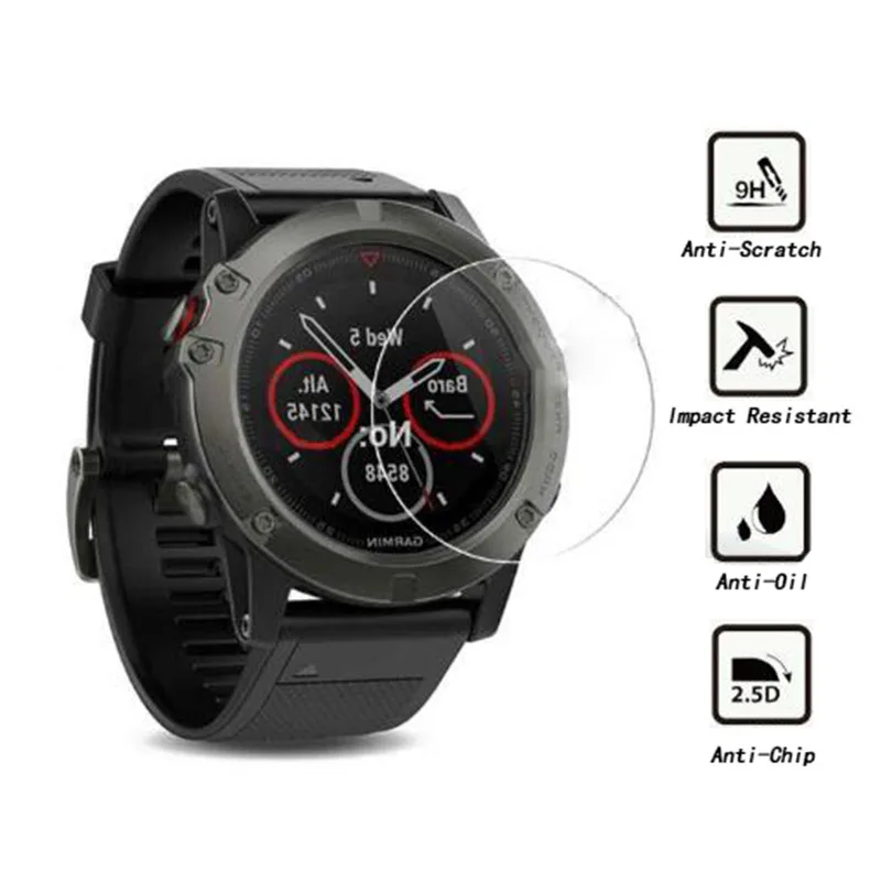 2 шт. закаленное стекло для Garmin Fenix 5 5S Защитная пленка экрана телефона
