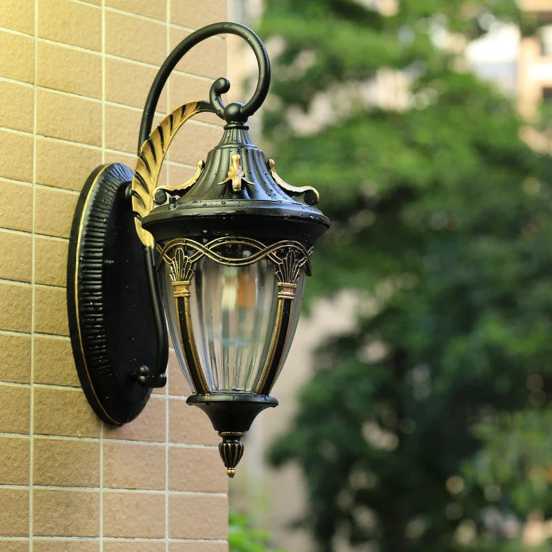 Европейский светодиодный настенный светильник для ворот настенного крепления на открытом воздухе