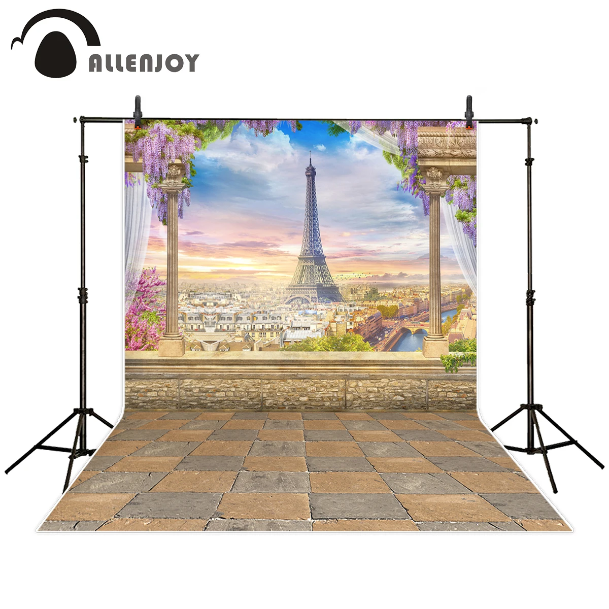 Allenjoy Профессиональный фон для фотосъемки красивый романтический Париж Эйфелева
