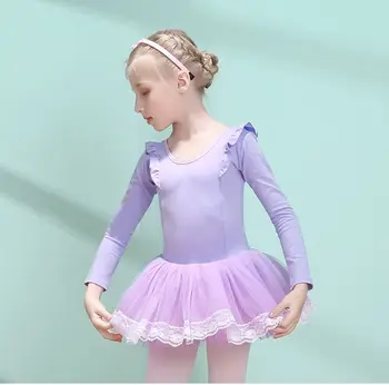 

Kids Ballet Bodysuit Dance Clothing Class Costumes Gymnastics Leotard Girls Dancewear Girls Dance Tights for Stage Performance