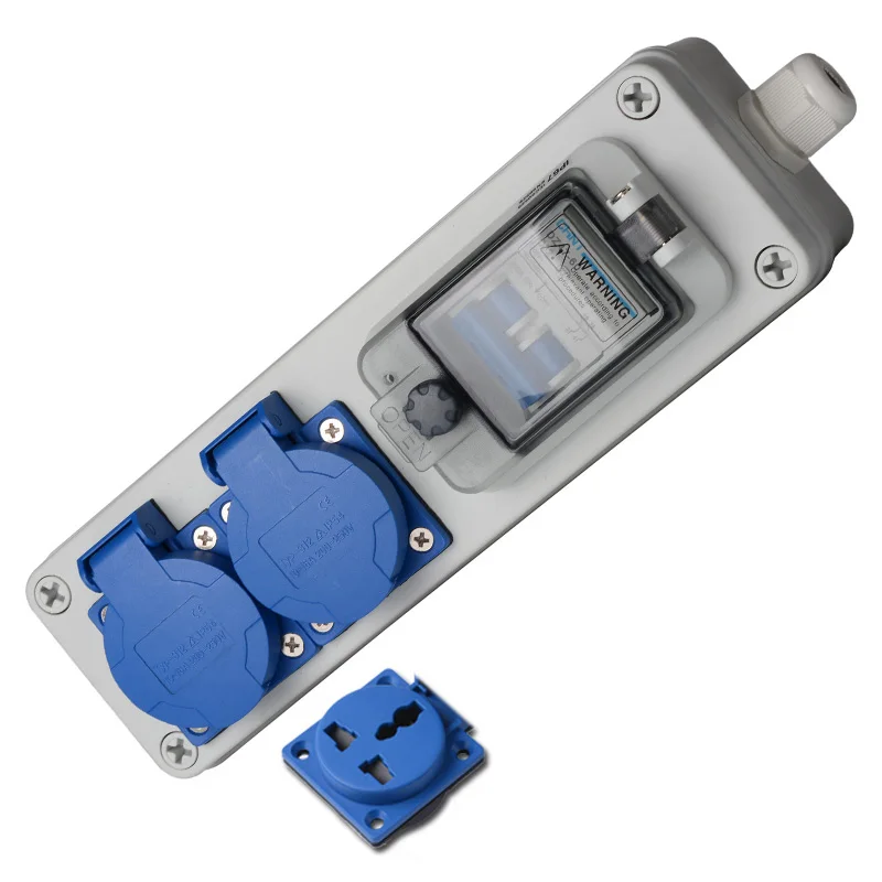 

IP54 Building Site Dedicated Waterproof Socket Plastic Combination Socket Box Multi-function Socket